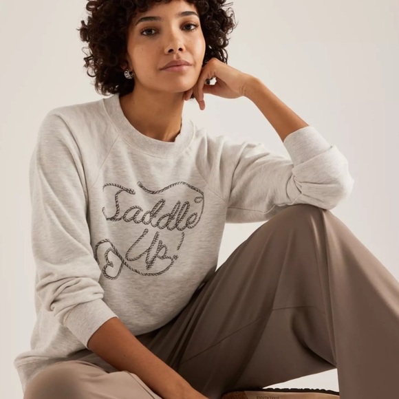 Anthropologie 'Saddle Up' Sweatshirt - Picture 3 of 3